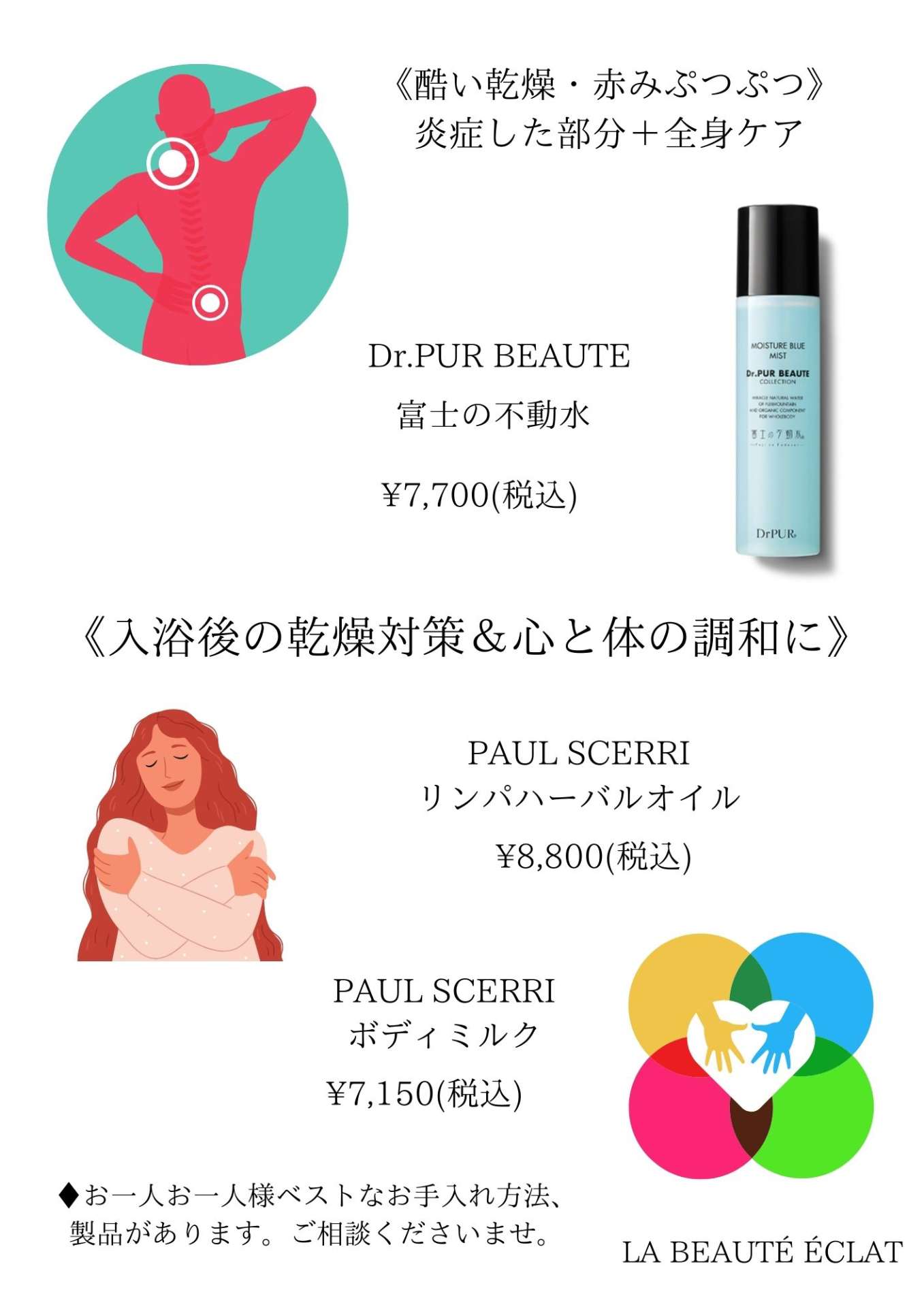 酷い乾燥対策を根本的に改善！第三弾 リンパハーバルオイル ポールシェリー ラボーテエクラ